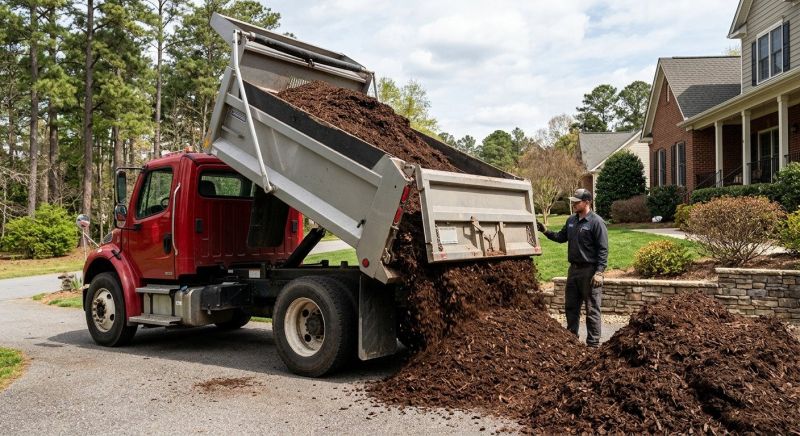 Red Mulch Delivery